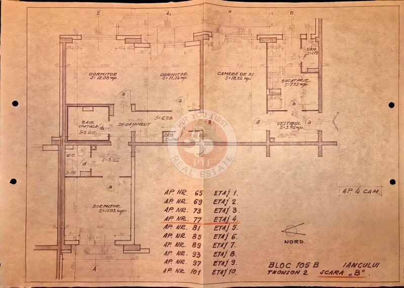 Metrou Piata Iancului | Apartament 4 camere | Semidecomandat | 98mp | B12220